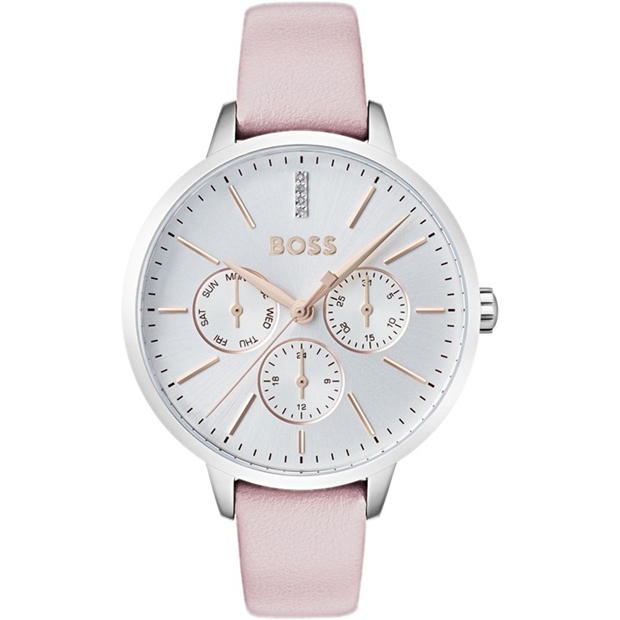 Boss BOSS Symphony Pink Leather-based Band Watch