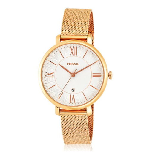 Fossil Jacqueline Rose Gold-Tone Stainless Steel Three-Hand Watch ES4352