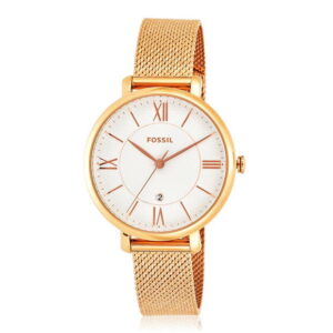 Fossil Jacqueline Rose Gold-Tone Stainless Metal Three-Hand Watch ES4352